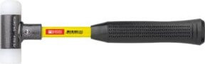 PB Swiss Tools Rückschlagfreier Hammer mit Nylon-Einsätzen und Superglas-Stiel in Schwarz-Multicolor, Durchmesser: 40 mm - Bild 1