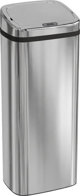 HOMCOM Automatischer Sensor-Mülleimer aus Edelstahl in Silber, Volumen: 50 l, B/H/T: 25 x 84 x 33 cm - Bild 1