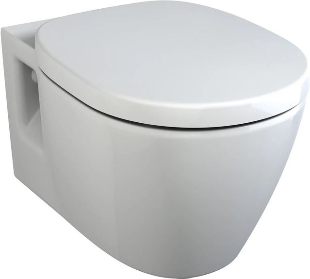 Ideal Standard WC-Komplettset Connect Wandhängend in Weiß mit Rimless-Spülung und Soft-Close-Sitz B/H/T: 36,5 x 33,5 x 55,0 cm - Bild 1