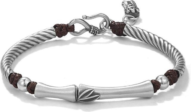 Wucifang Jewelry Armband, 925 Silber, grau, Unisex, 16-19cm - Bild 1