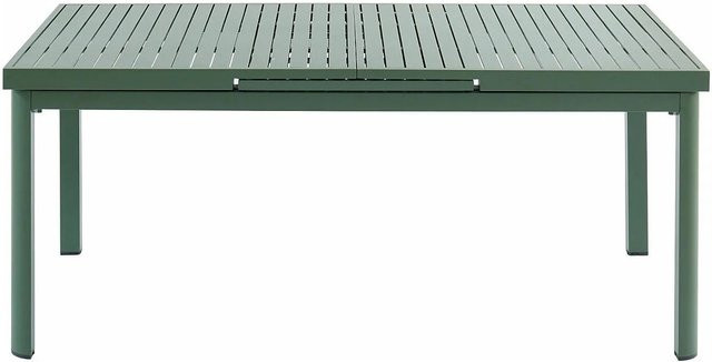Vente-unique Gartentisch Nauru aus Aluminium in Mandelgrün, ausziehbar, B/T: 240 x 180 cm - Bild 1
