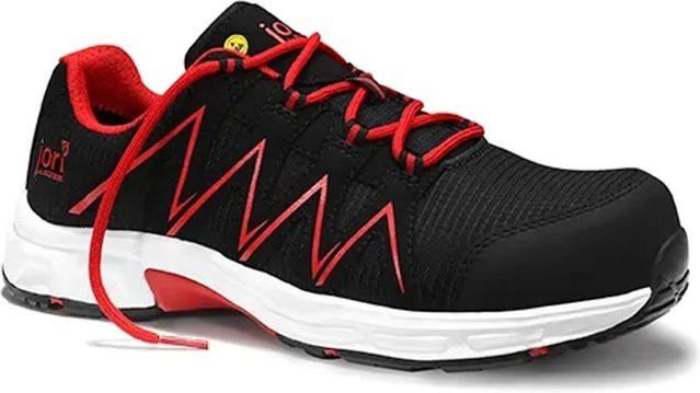 Elten Sicherheitshalbschuh JoSpeedy S3 ESD in Black-Red, Größe 37 - Bild 1
