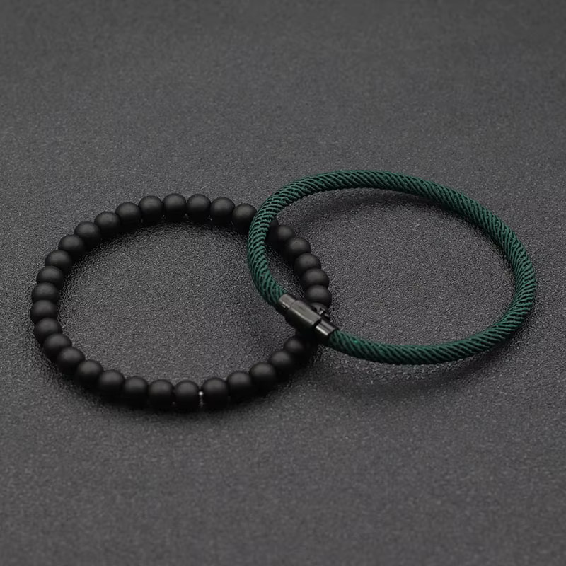 Noter Armband, Onyx, Schwarz, Perle, Unisex - Bild 1