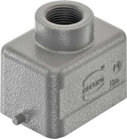 Harting Tüllengehäuse HAN 6B-GG-M20 19300061440 aus Aluminium in Grau - Bild 1