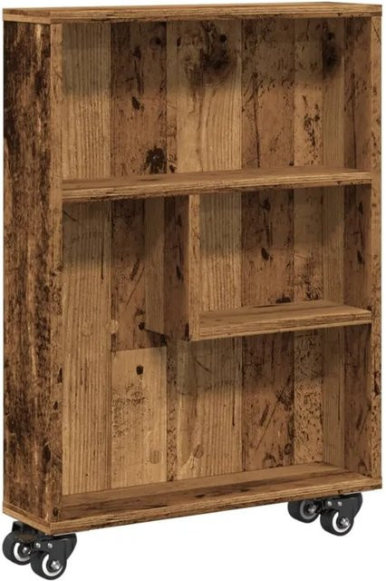 vidaXL Aufbewahrungswagen schmal in Altholz-Optik, braun, B/T/H: 48 x 13 x 68 cm - Bild 1