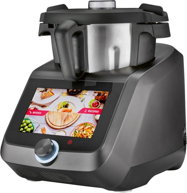 SILVERCREST Monsieur Cuisine smart SKMS 1200 C1 Küchenmaschine in Anthrazit mit App-Steuerung, Sous-Vide-Funktion und WiFi-Anbindung - Bild 1