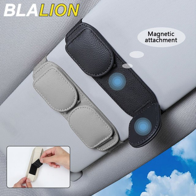 Blalion Brillenhalter, magnetisch, Leder - Bild 1