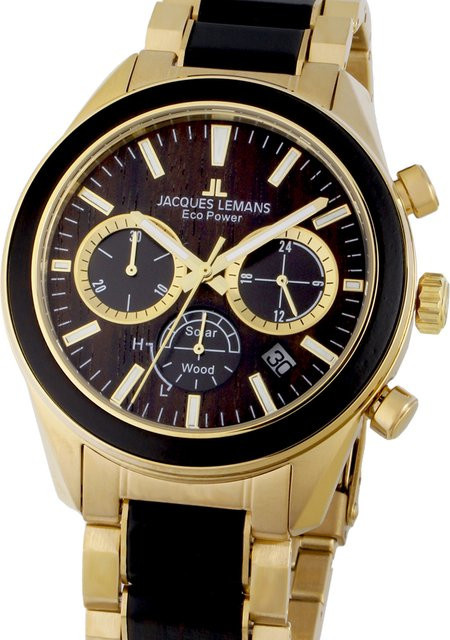 Jacques Lemans Herrenuhr, Solar, Edelstahl, 44 mm, 10 ATM - Bild 1