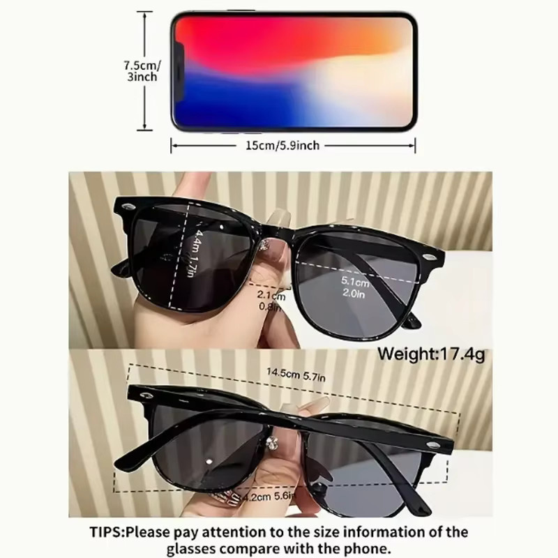 CAIPAI Brille, quadratisch, Vollrand, Kunststoff, schwarz, Unisex - Bild 2