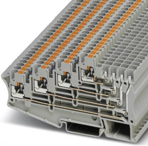 Phoenix Contact 3012300 Mehrstockklemme 5,2 mm Schnellanschluss Grau 50 Stück - Bild 1