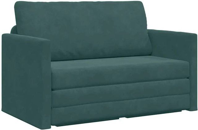 vidaXL Schlafsofa aus Samt in Dunkelgrün mit abnehmbaren Bezügen - Bild 1