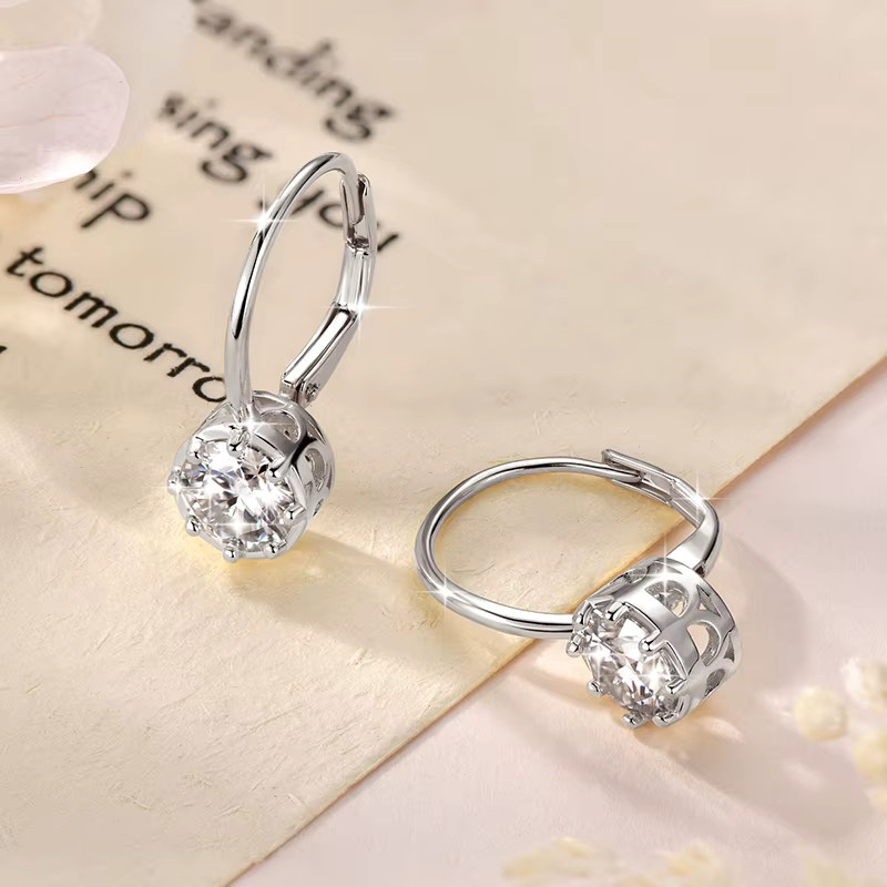 OXTAO Ohrhänger, 14 Karat Gold gefüllt, Diamant, Damen - Bild 2