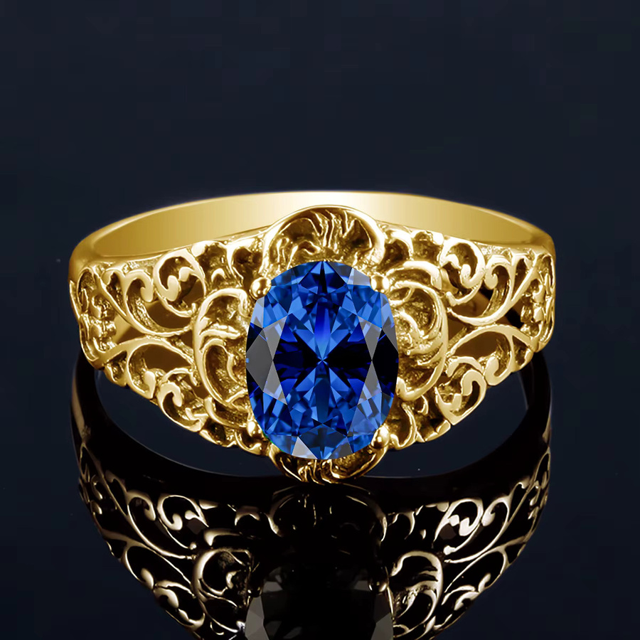 LONGUE VUE Ring 585 Gold, Saphir, Damen - Bild 3