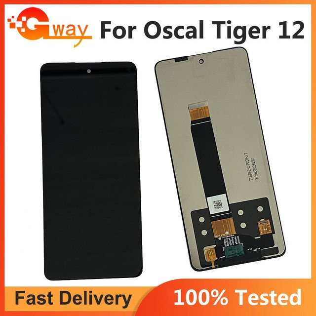 LCD-Bildschirm und Digitizer Vollbaugruppe für Blackview Oscal Tiger 12 in Grau - Bild 1