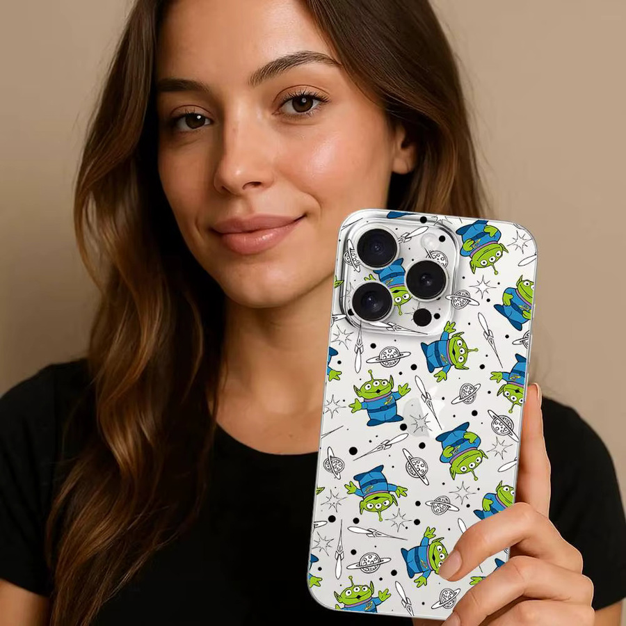 Mesuca Amine T-Toys Storys Handyhülle für iPhone 17 16 15 14 13 12 11 Pro Max Plus, Transparent/Multicolor - Bild 3