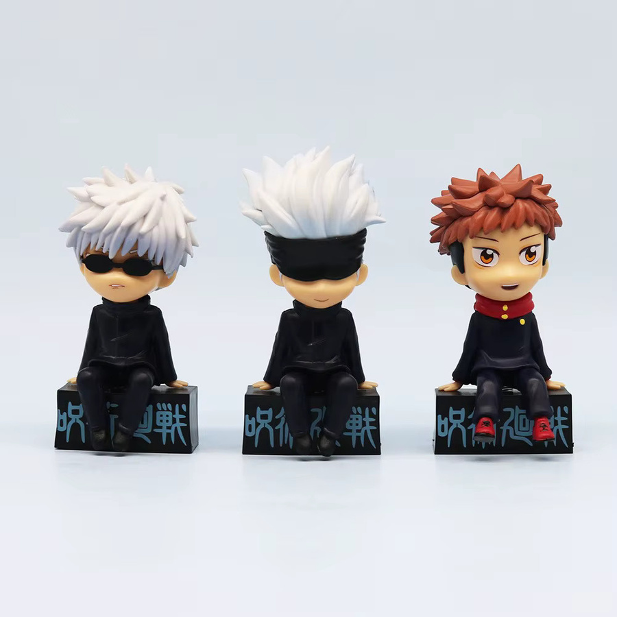 Bandai Jujutsu Kaisen Actionfigur, 3-teiliges Set, mit beweglichem Kopf - Bild 3