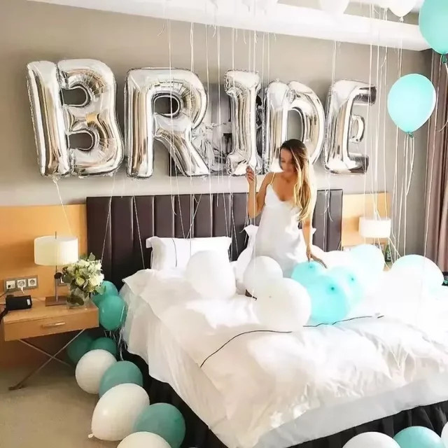 5er Set BALONAQ Folienballons für Brautparty und Bridal Shower in Rose Gold, 32 Zoll (81,28 cm) - Bild 1