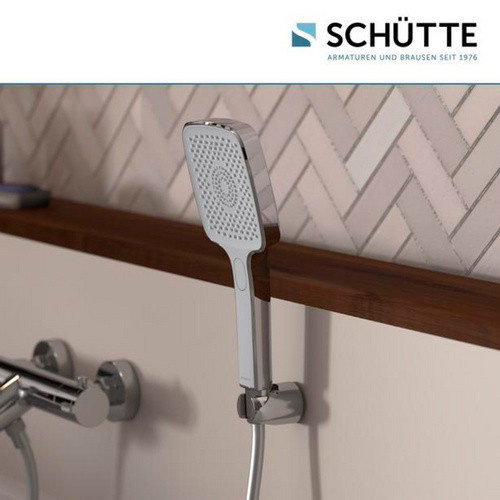 SCHÜTTE Handbrause Hawaii rund mit Massagefunktion, Chrom und Silber-Grau - Bild 3