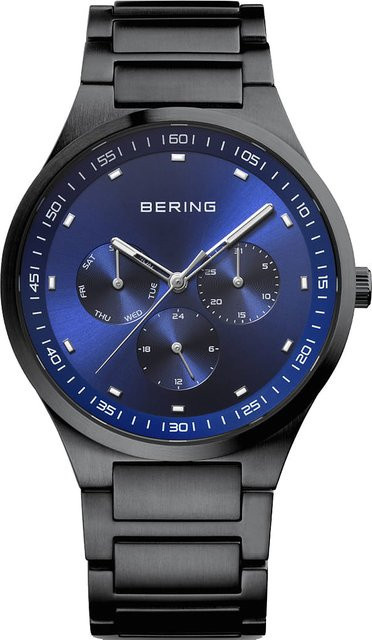 Bering Herrenuhr, Quarz, Edelstahl, Blau, 40 mm, 10 ATM - Bild 1