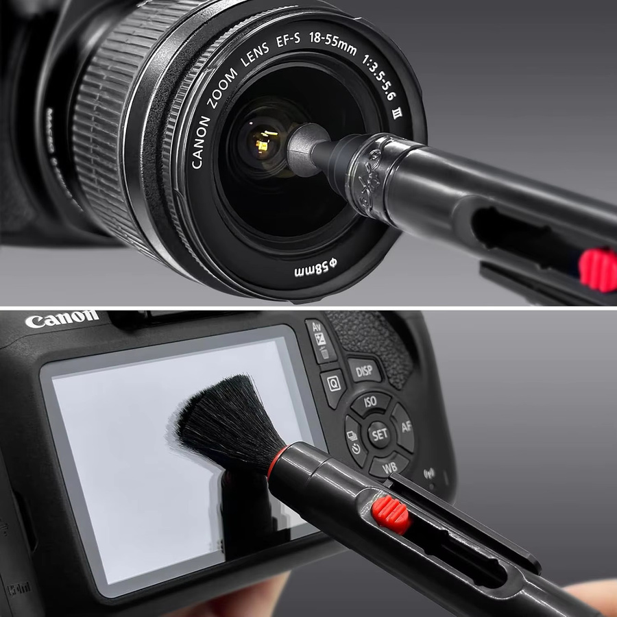 ZORILYNX Kamera-Reinigungsset mit 120ml Reinigungslösung, Luftgebläse, Objektivreinigungsstift, Bürste, Tuch und Sensor-Reinigungstupfer für DSLR und spiegellose Kameras - Bild 4