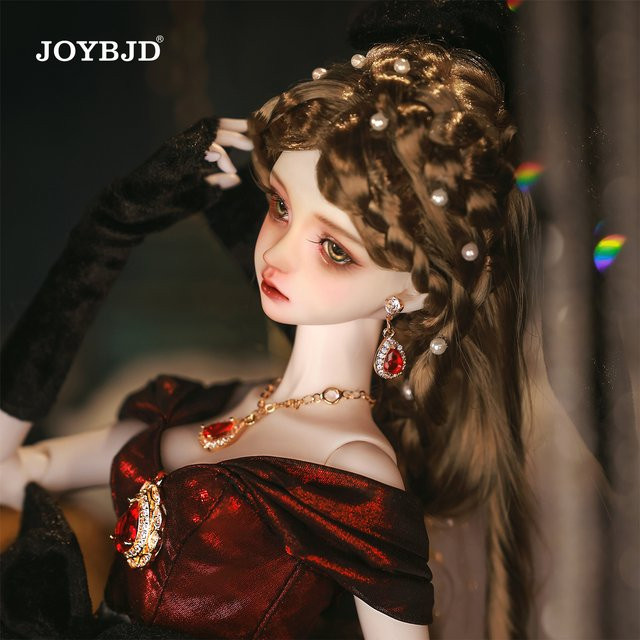 Joybjd Beeno BJD Prinzessin, Gelenkpuppe, Komplettset, Rot - Bild 1