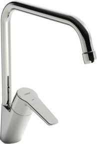 Hansa HANSAPOLO Eco Spültisch-Einhebelmischer für die Küche mit schwenkbarer Auslauf, Ausladung: 22,1 cm, Chrom - Bild 1