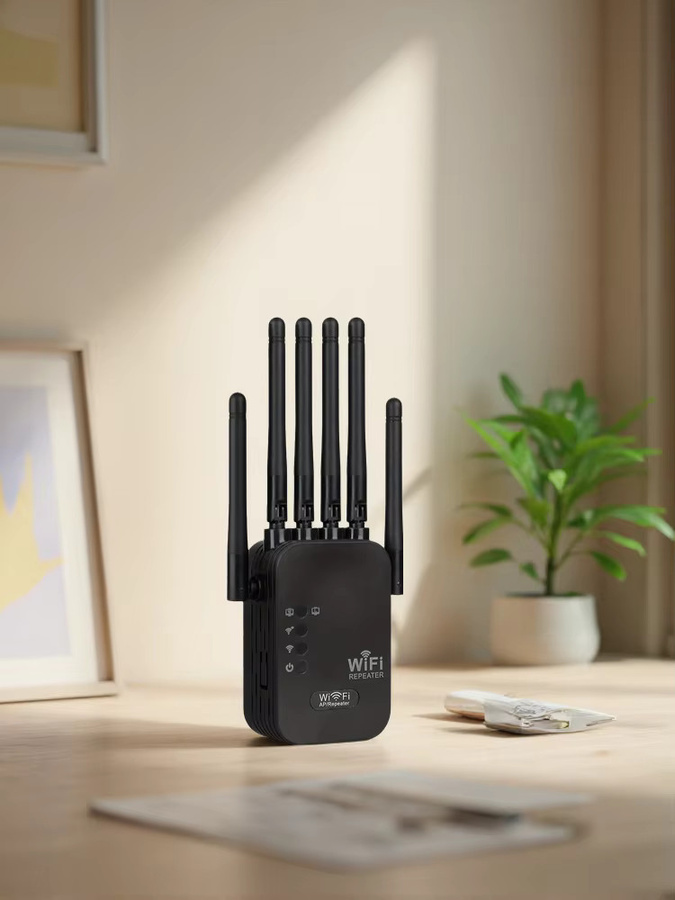 Regaton WLAN Repeater Single-Band 2,4 GHz Wi-Fi Signalverstärker Schwarz - Bild 7