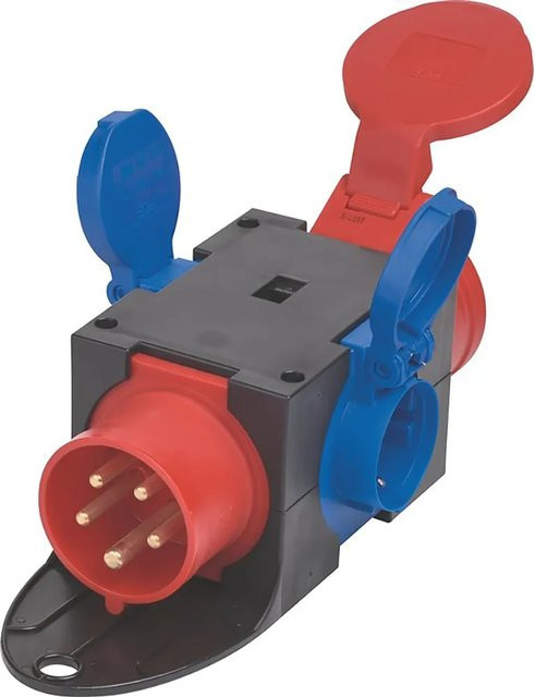 PCE CEE Steckverteiler St. Anton 5-polig IP44 16 A mit Bügel in Multicolor - Bild 1
