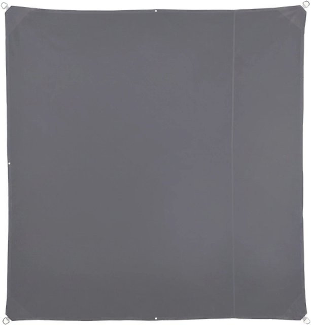 Relaxdays Sonnensegel quadratisch aus Polyester in Grau mit UV-Schutz 30+, B/T: 200 x 200 cm - Bild 1