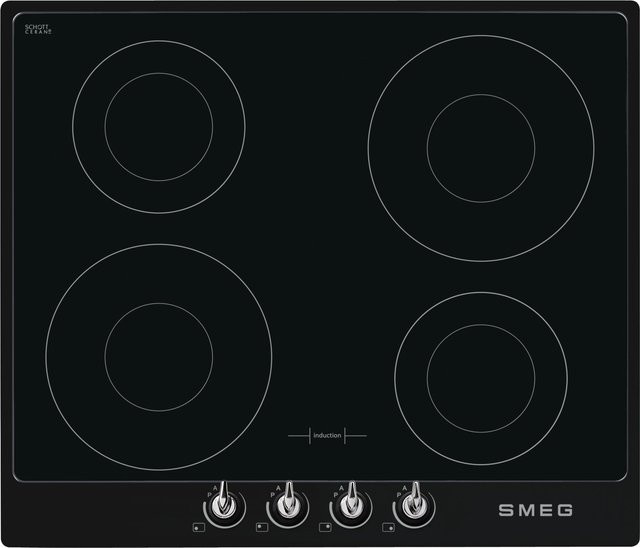 Smeg Autark-Induktionskochfeld SI964NM in Schwarz - Bild 1