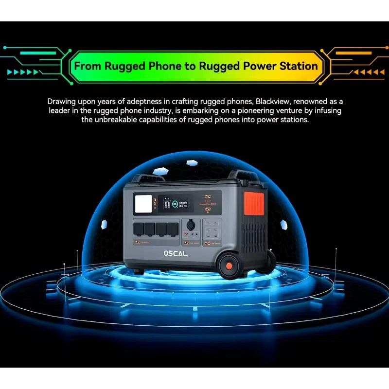Oscal Powermax6000 Tragbare Ladestation und Solargenerator für Zuhause, Camping und Notfall-Backup - Bild 3