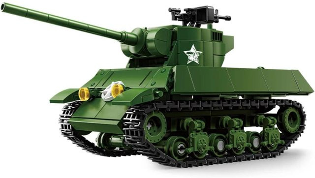 Militärisches MOC Armee Hauptkampfpanzer gepanzertes Fahrzeug, Bausteine Set, ab 14 Jahren - Bild 1