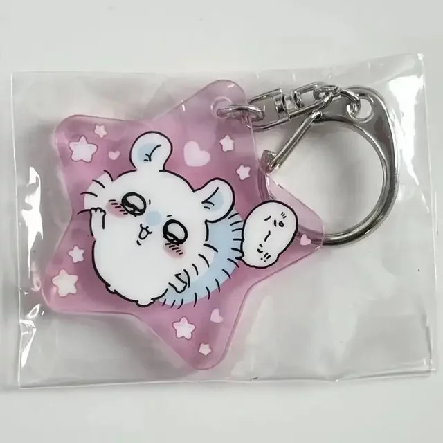 Chiikawa Momonga Acryl Schlüsselanhänger, Unisex - Bild 1