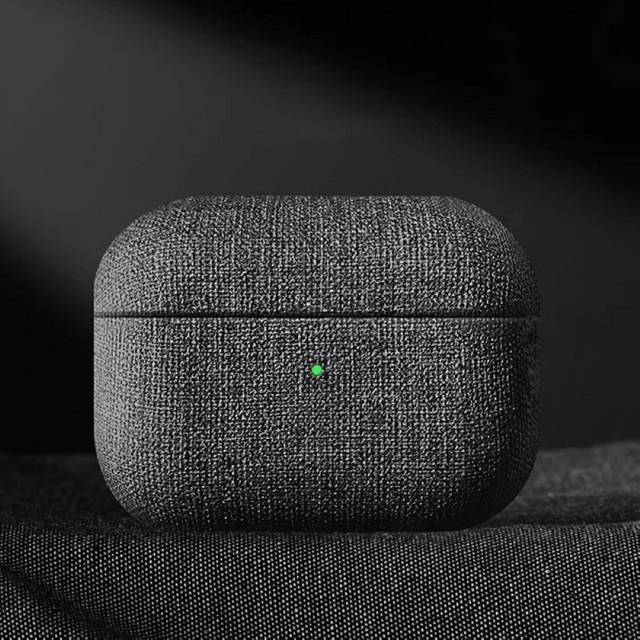 Luxuriöse All-Inclusive-Hülle mit italienischem Textilmuster für AirPods Pro 3 - Bild 1
