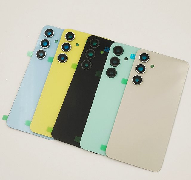Samsung Galaxy S24 FE SM-S721 Rückglasabdeckung mit Kameralinse in Weiß - Bild 1