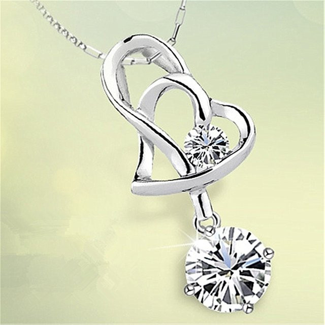 SAY Halskette 925 Silber, vergoldet, Zirkonia, Damen - Bild 1