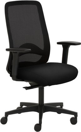 Mayer Sitzmöbel Drehstuhl schwarz mit Stoffbezug und Armlehnen, B/H: 70 x 63 cm - Bild 1