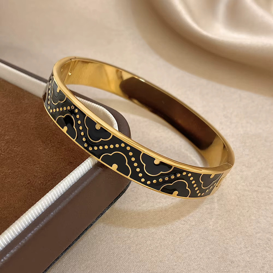 Armreif Edelstahl, Gold, Vintage, Damen - Bild 2