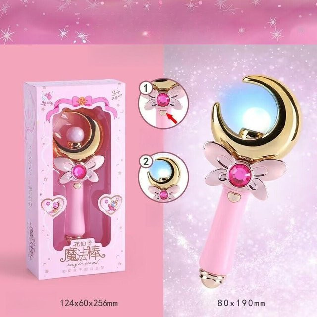 Fashnics Cutie Moon Stab Zauberstab, mit Licht und Sound, ab 3 Jahren - Bild 1