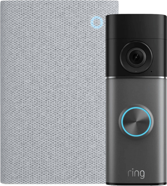 Ring Stecker-Videotürklingel Pro 3. Generation mit Chime Plus in Silber und Grau - Bild 1