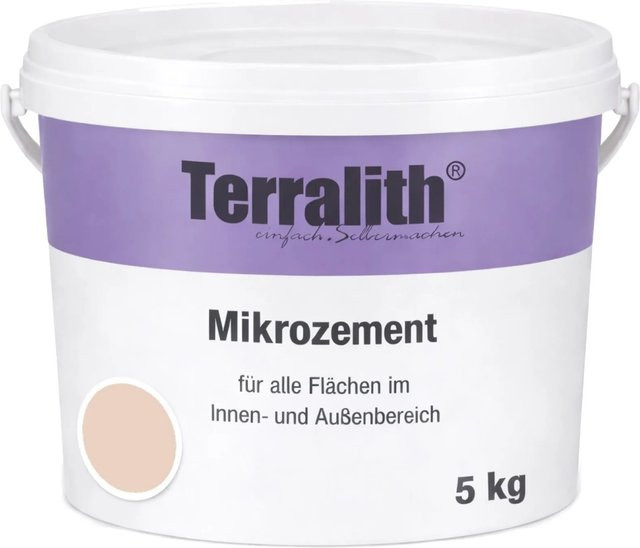 Terralith Mikrozement Fix & Fertig LFN0651 Beige, 5kg für 3,5qm, Körnung 0-2mm - Bild 1