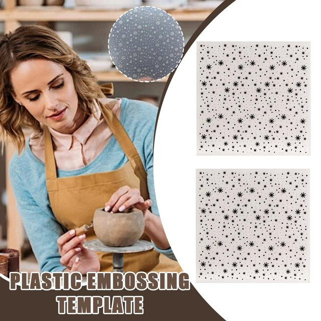 Konkave Prägeform aus Kunststoff mit Schneeflocken-Motiv für DIY-Projekte in Weiß - Bild 1