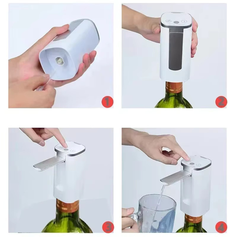 KAURIJIA Automatischer Alkoholspender in Schwarz, professioneller High-End-Whisky-Pumpspender und verstellbarer faltbarer Weindekanter aus Kunststoff - Bild 2