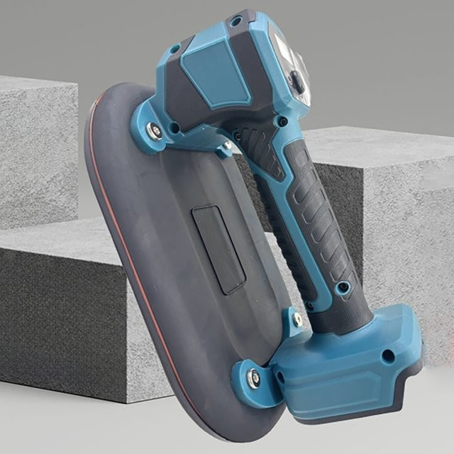 Industrieller elektrischer Vakuum-Saugnapf von Makita für Glas und Keramikfliesen mit 250 kg Tragkraft, Farbe: Blau, passend für 18/20V Makita Akkus - Bild 1