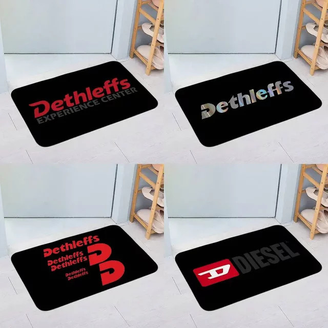 Dethleffs Fußmatte modern in Schwarz, rutschfeste Polyester-Eingangsmatte, B/T: 60 x 40 cm - Bild 1
