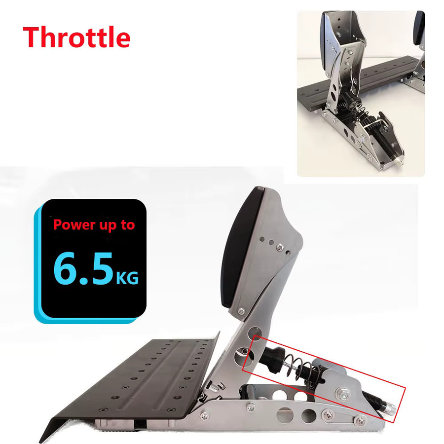 Fanatec Pedal Hydraulische Feder Dämpfer Mod Kit für CSL DD Pro Gas Kupplung und Bremse in Silber - Bild 2
