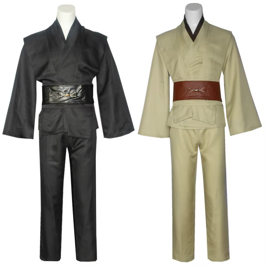 Star Wars Jedi Sith Lord Dual Cosplay Set, Robe Komplettset, Schwarz - Bild 2