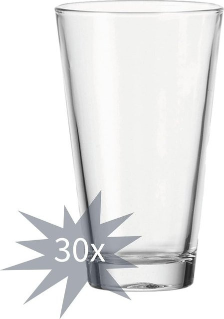 Leonardo Trinkgläser CIAO Wassergläser stapelbar transparent 300 ml 30er Set - Bild 1