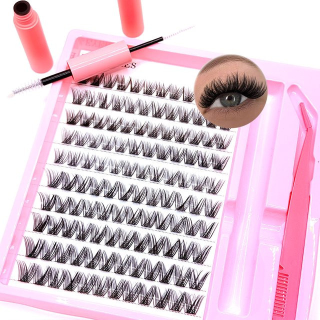 lonzunin Wimpernverlängerungsset, Black, Natürlich, Unisex - Bild 1