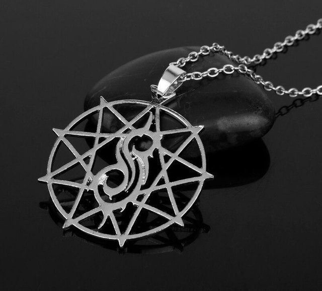 Nakahara Halskette, Slipknot-Logo-Anhänger, Legierung, Unisex - Bild 1